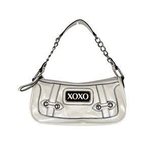 XOXO Vintage Y2K White Faux Patent Leather Small Shoulder Handbag